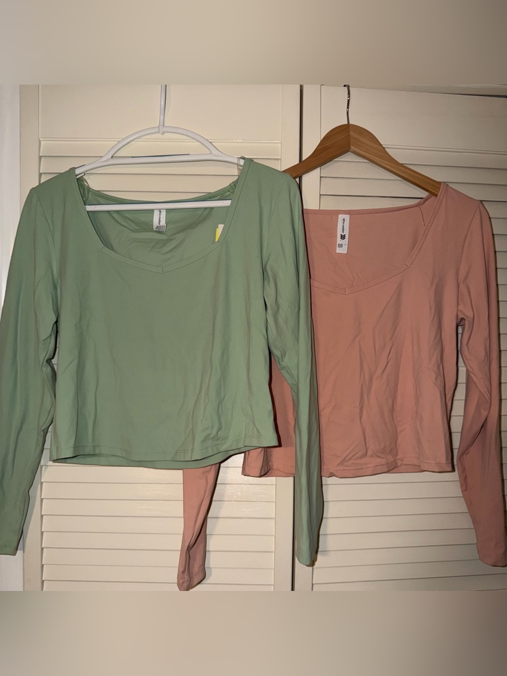 NWT BUNDLE ✨ of 2 all in motion long sleeve scoop neck workout tops